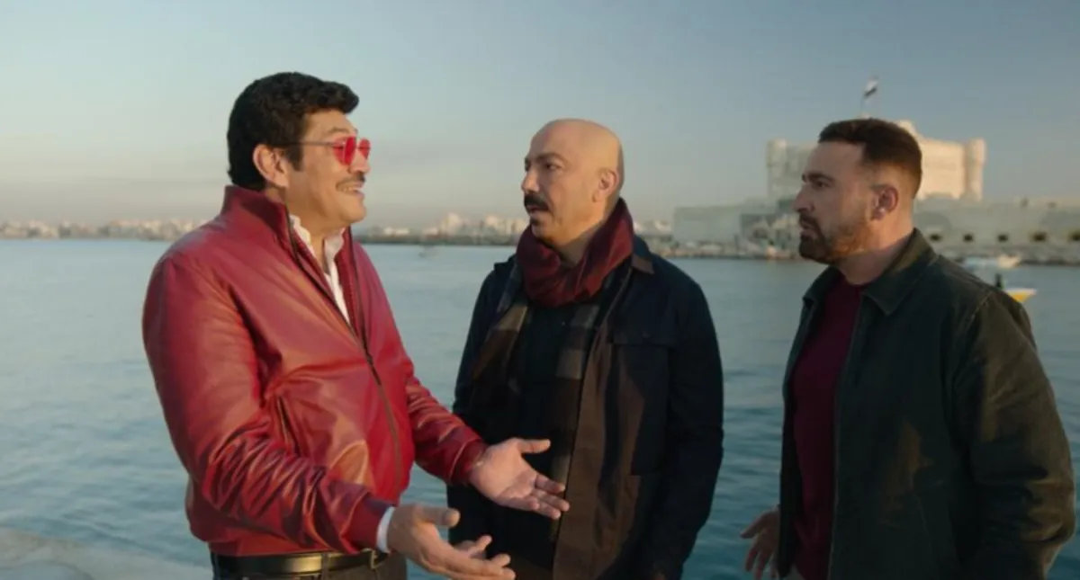 أحمد السقا وطارق لطفي وباسم سمرة من مسلسل "العتاولة" - الصورة من المركز الإعلامي لـ mbc