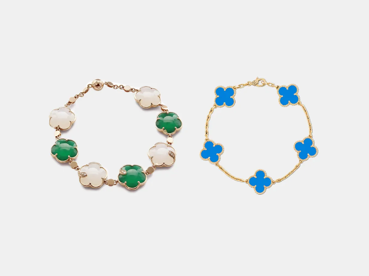 أساور ذهب مرصوفة بالعقيق من أشهر الدور العالمية لعيد الفطر