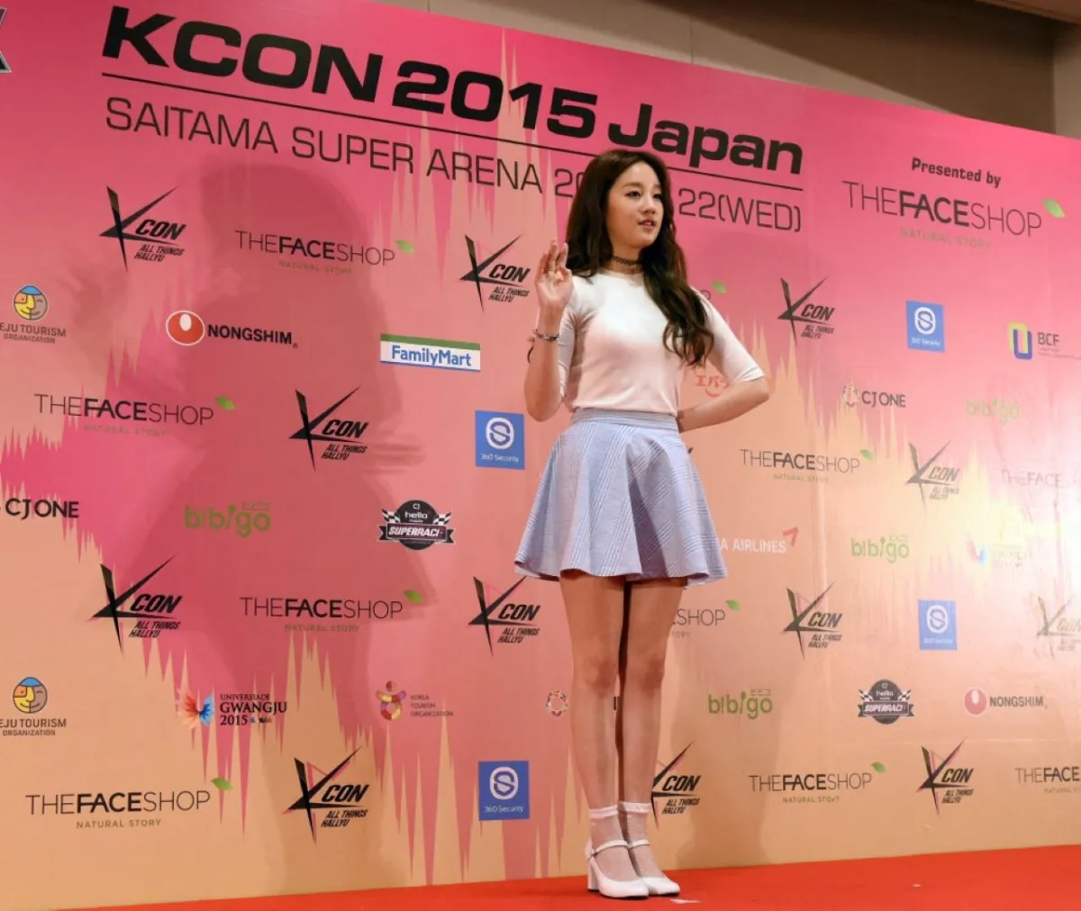 بارك بورام في سايتاما سوبر أرينا في سايتاما (Park Boram in the Saitama Super Arena in Saitama). مصدر الصورة: TOSHIFUMI KITAMURA / AFP