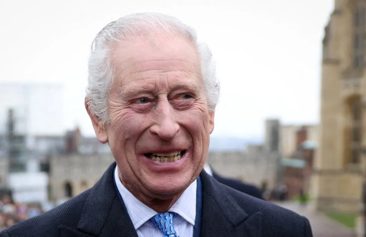 الملك تشارلز  King Charles  في يوم الفصح (مصدر الصورة: Hollie Adams / POOL / AFP)