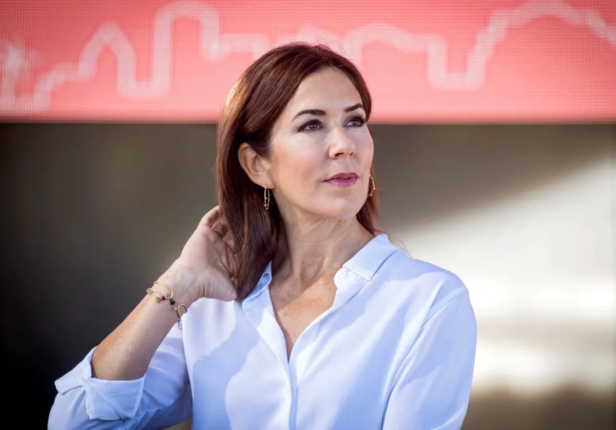 ماري ولية عهد الدنمارك في العاصمة المغربية الرباط (Mary, Crown Princess of Denmark in the Moroccan capital Rabat). مصدر الصورة: AFP / FADEL SENNA