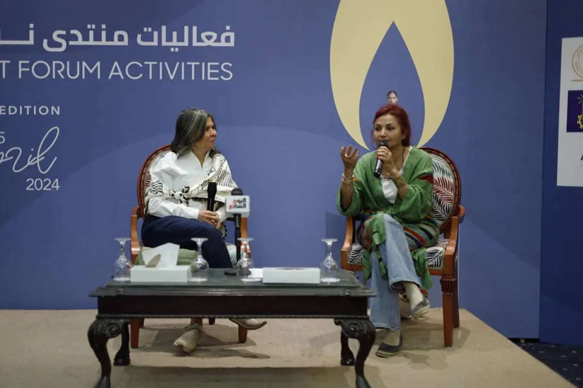 هالة خليل وسلوى محمد علي على هامش مهرجان أسوان الدولي لسينما المرأة - خاص سيدتي - تصوير ندى محسن