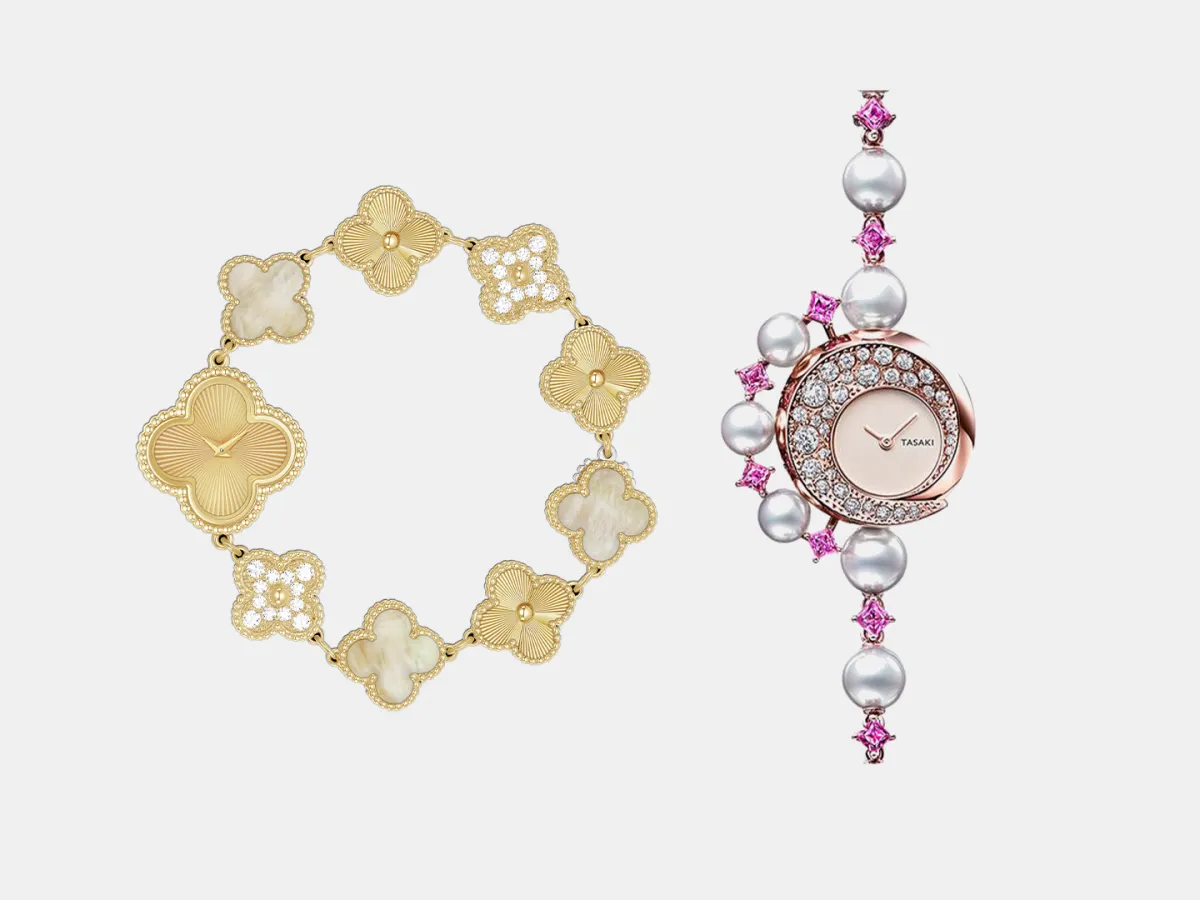 ساعات ذهب بأساور عصرية 