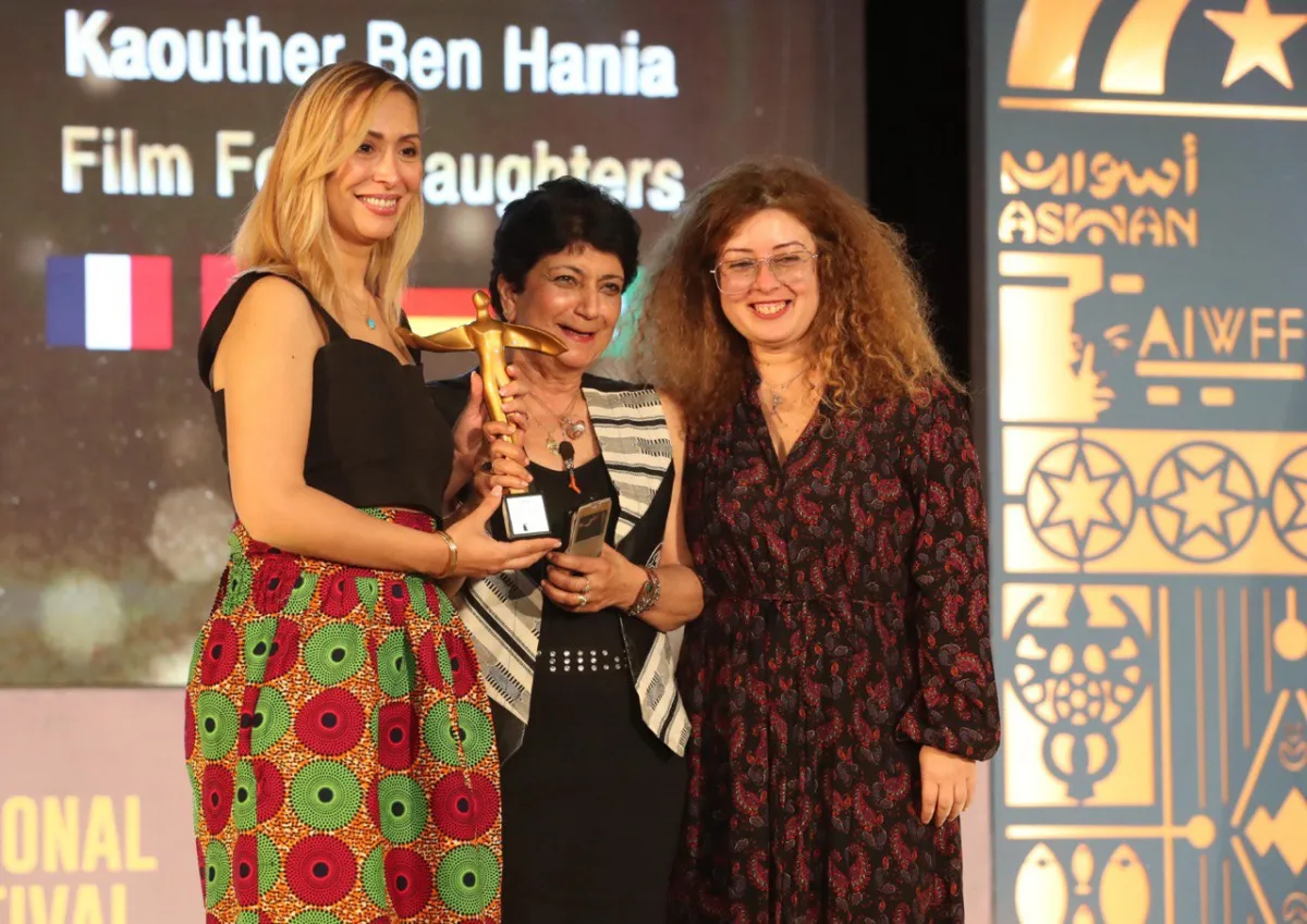 صناع فيلم بنات ألفة - الصوة من المكتب الاعلامى لمهرجان أسوان 