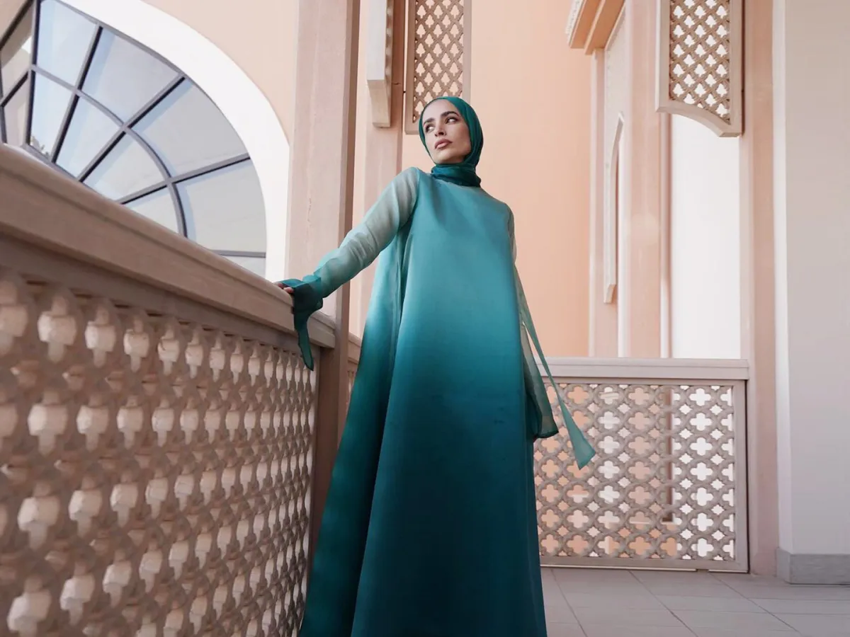 فساتين محجبات ناعمة من سمر شاكر- الصورة من صفحتها الرئيسية على انستغرام