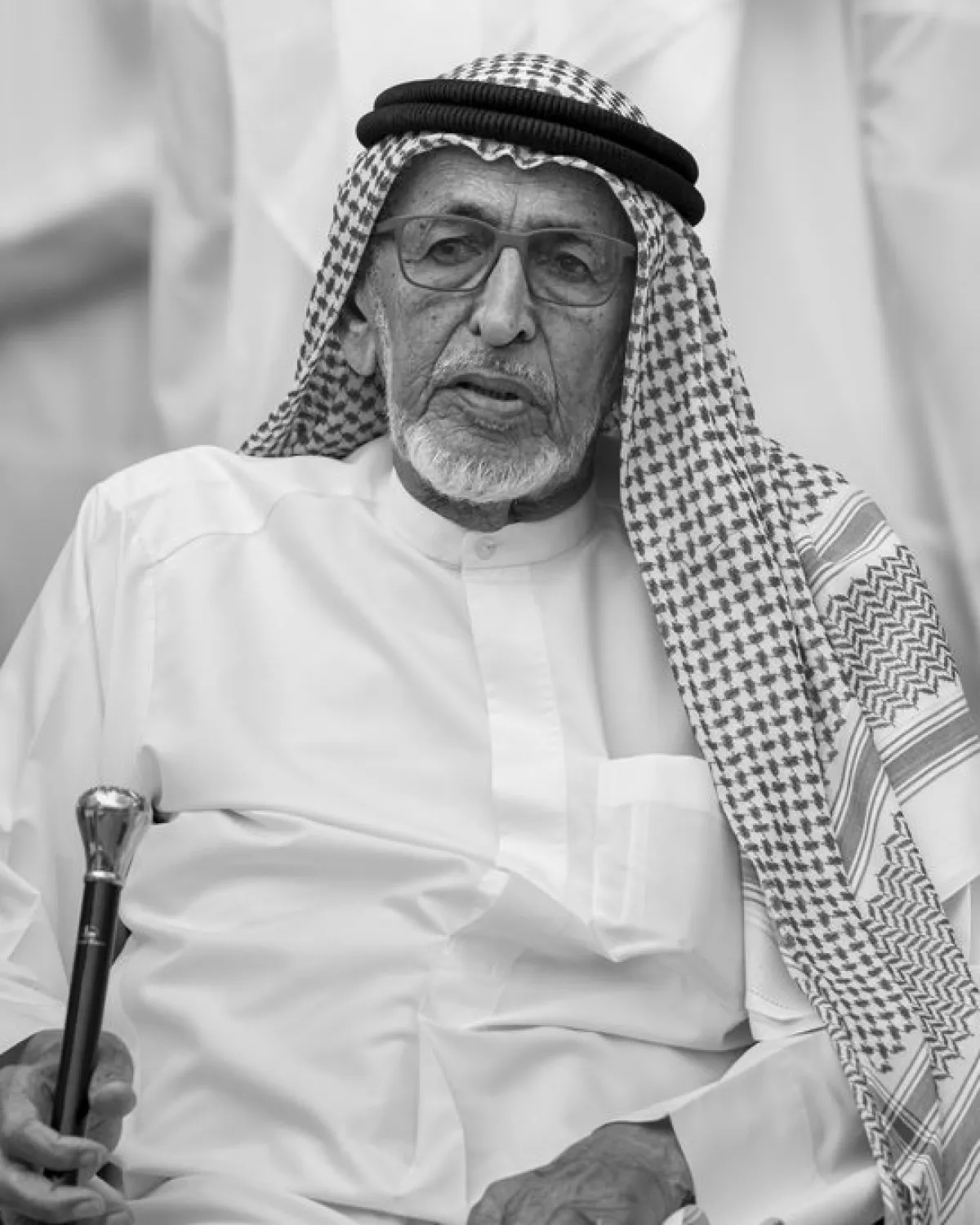 وفاة  الشاعر الإماراتي سعيد العتيبة عن عمر 108 أعوام - الصورة من حساب الشيخ محمد بن زايد على إكس