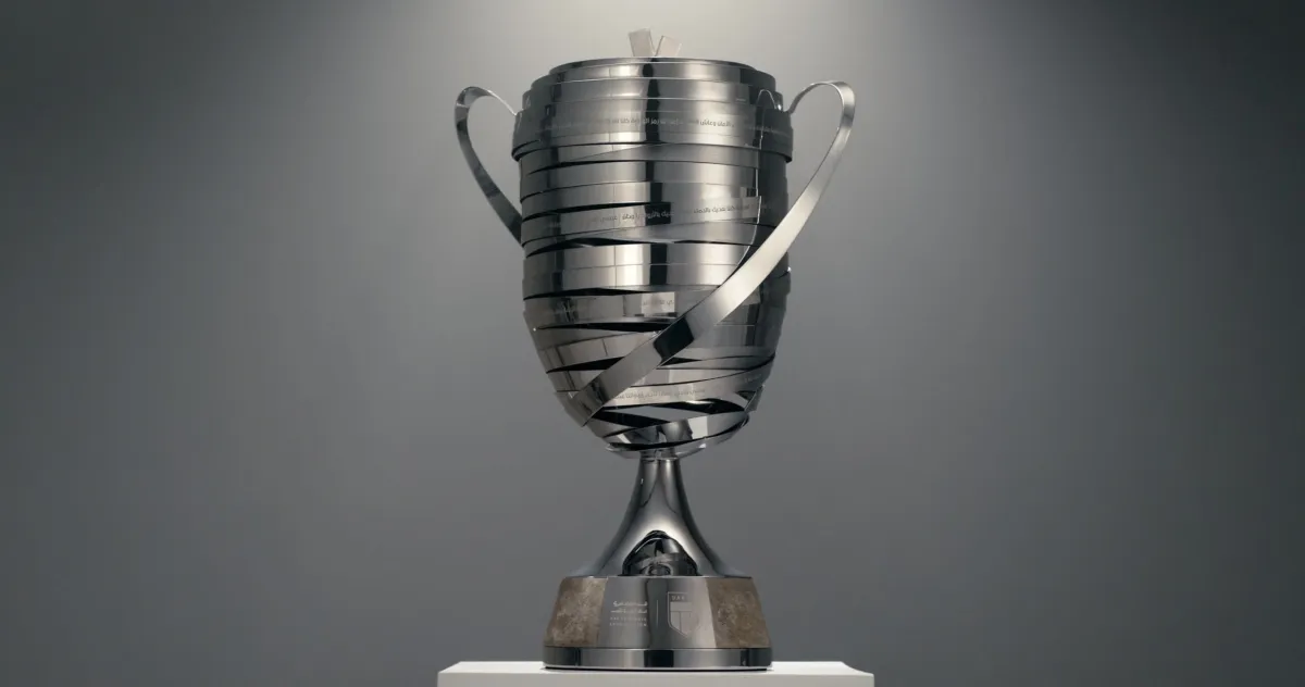 الكشف عن التصميم الجديد لـ  كأس رئيس الدولة الإماراتي - الصورة من وام