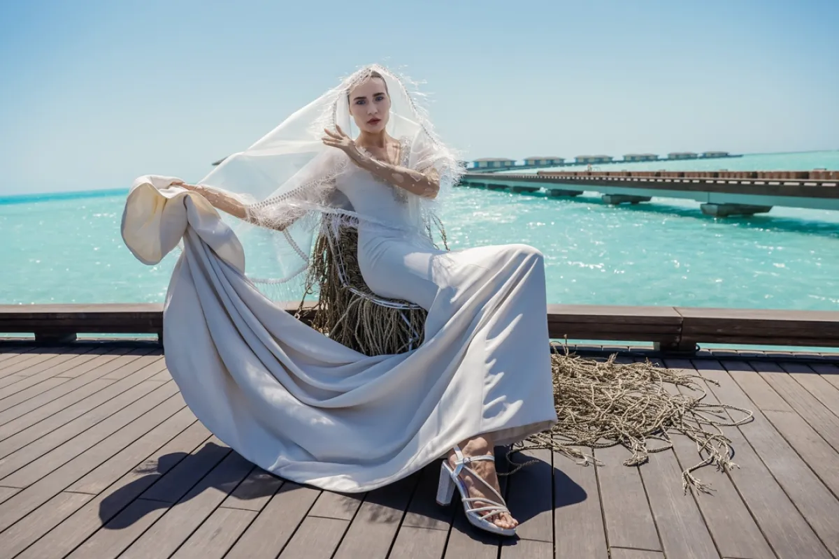  من عرض المصممة تيما عابد- الصورة من مكتب العلاقات العامة للمهرجان