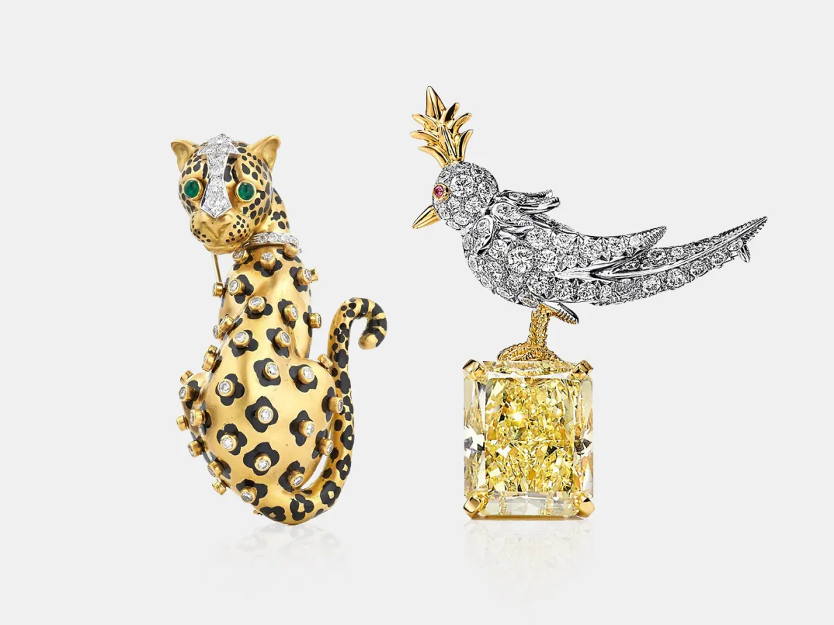 بروشات ذهب وألماس من أشهر الدور