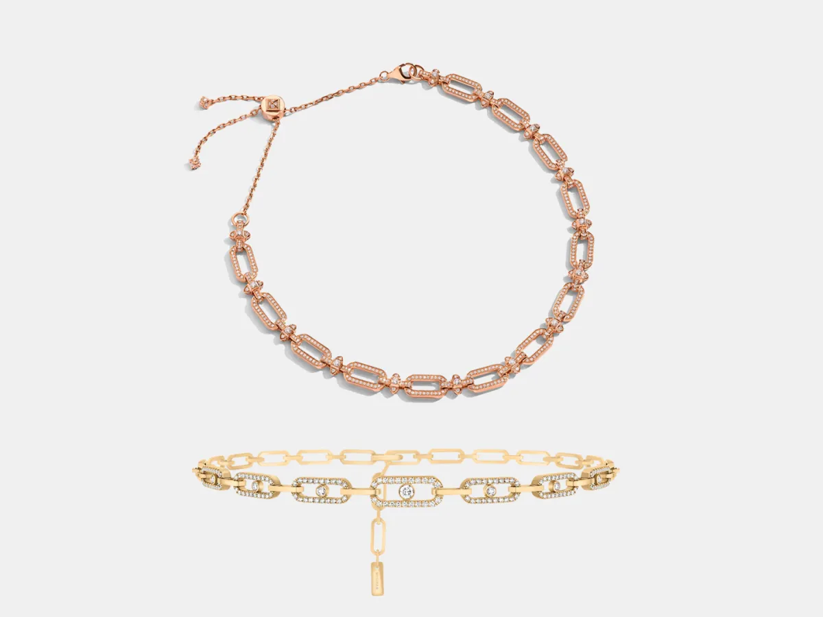 قلادات بحلقات متشابكة من أشهر الدور العالمية