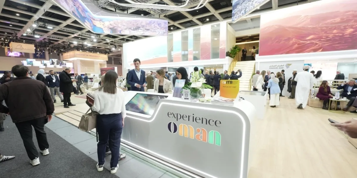 عمان تشارك في سوق السفر العربي. الصورة من الحساب الرسمي لوزارة التراث والسياحة على منصة x 