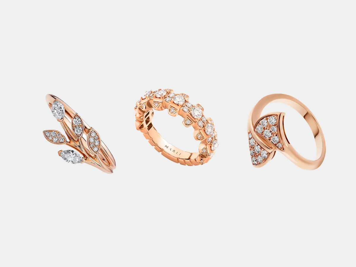 خواتم ألماس بتصاميم عصرية ناعمة