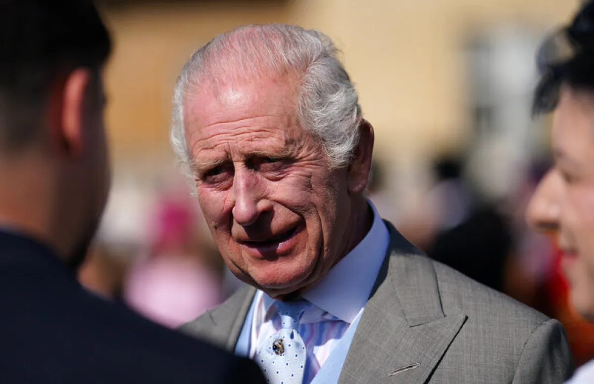 الملك تشارلز King Charles يوم لندن يوم أمس الخميس 9 من مايو 2024 (مصدر الصورة:  Jordan Pettitt / POOL / AFP)