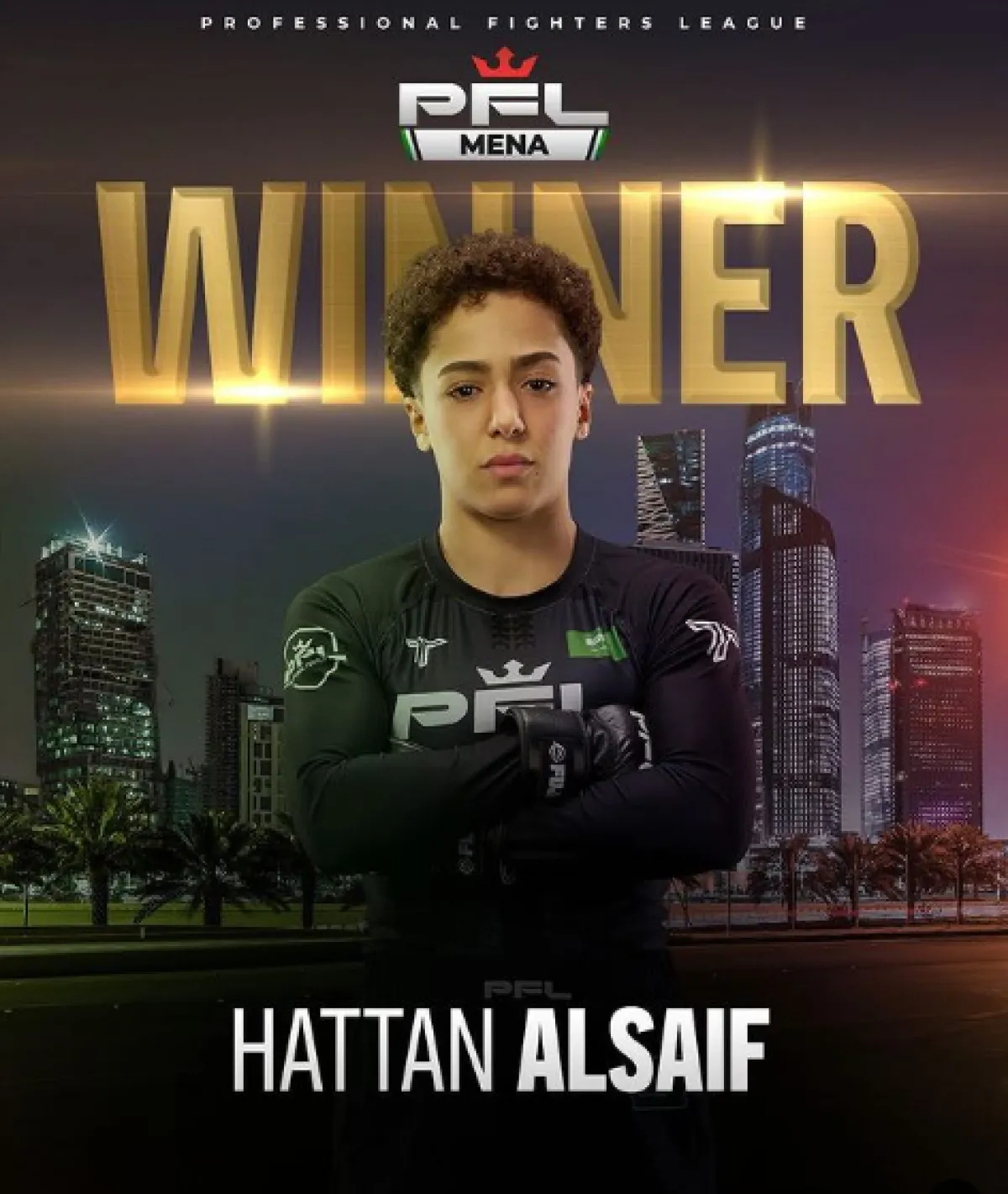 هتان السيف. الصورة من الحساب الرسمي لـPFL على الانستغرام