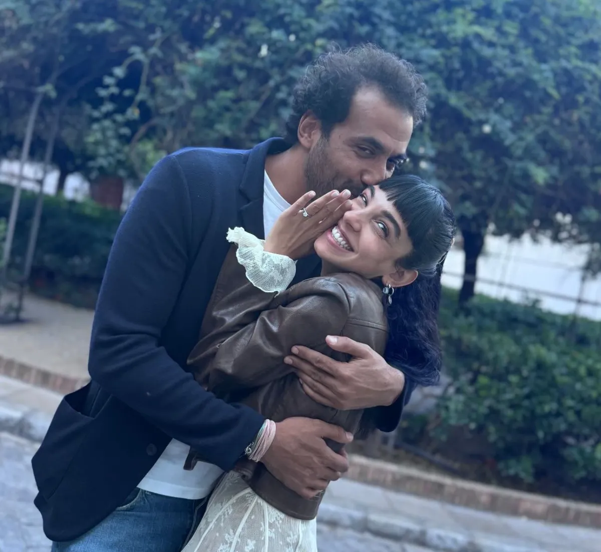 سلمى أبو ضيف وإدريس عبد العزيز - الصورة من حساب إدريس على انستغرام