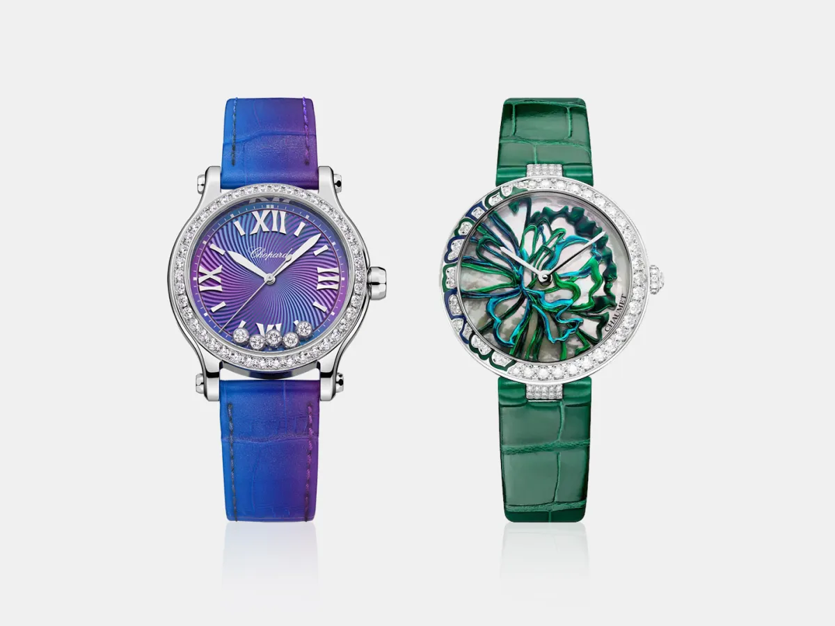 ساعات جلد ملونة من أشهر الدور العالمية لصيف 2024