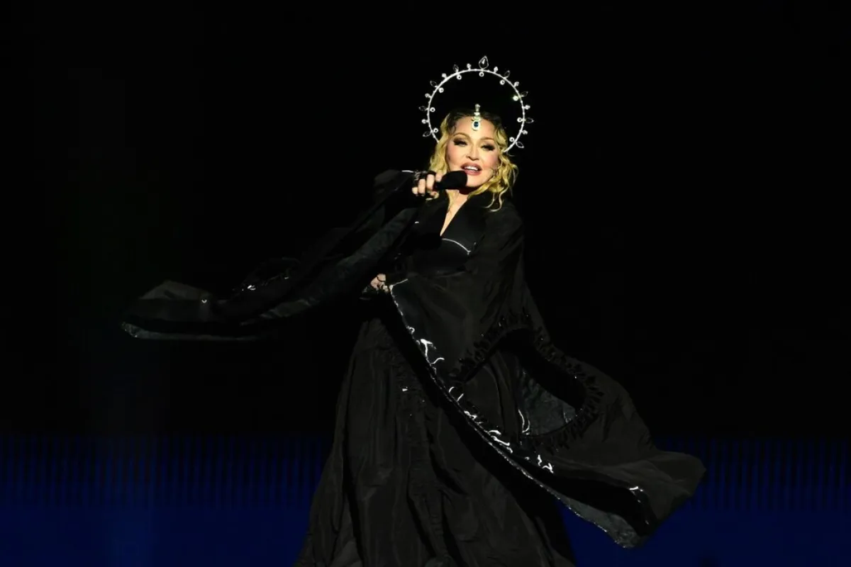 مادونا Madonna في حفلها في البرازيل (مصدر الصورة: Pablo PORCIUNCULA / AFP)
