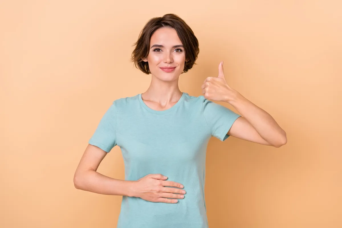 صورة لحامل سعيدة