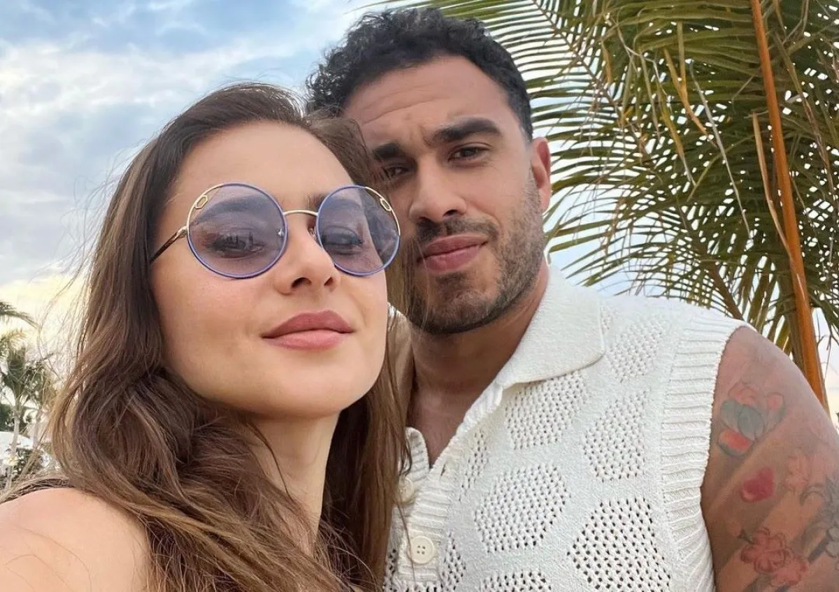 نيللي كريم وطليقها هشام عاشور- الصورة من حسابها على إنستغرام