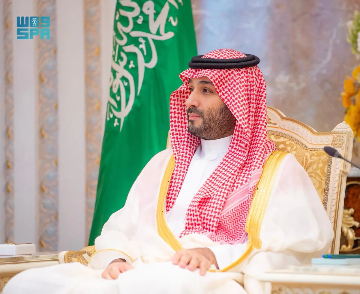 الأمير محمد بن سلمان ولي العهد رئيس مجلس الوزراء خلال استقباله المهنئين بعيد الأضحى- الصورة من واس 