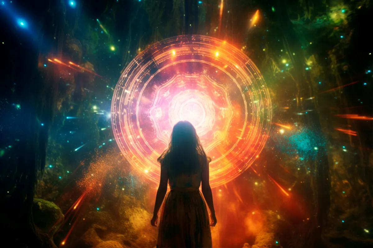 شابة تسير بحذر