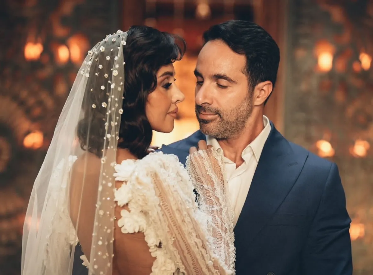 ياسمين رئيس وزوجها - الصورة من المكتب الإعلامي لياسمين رئيس