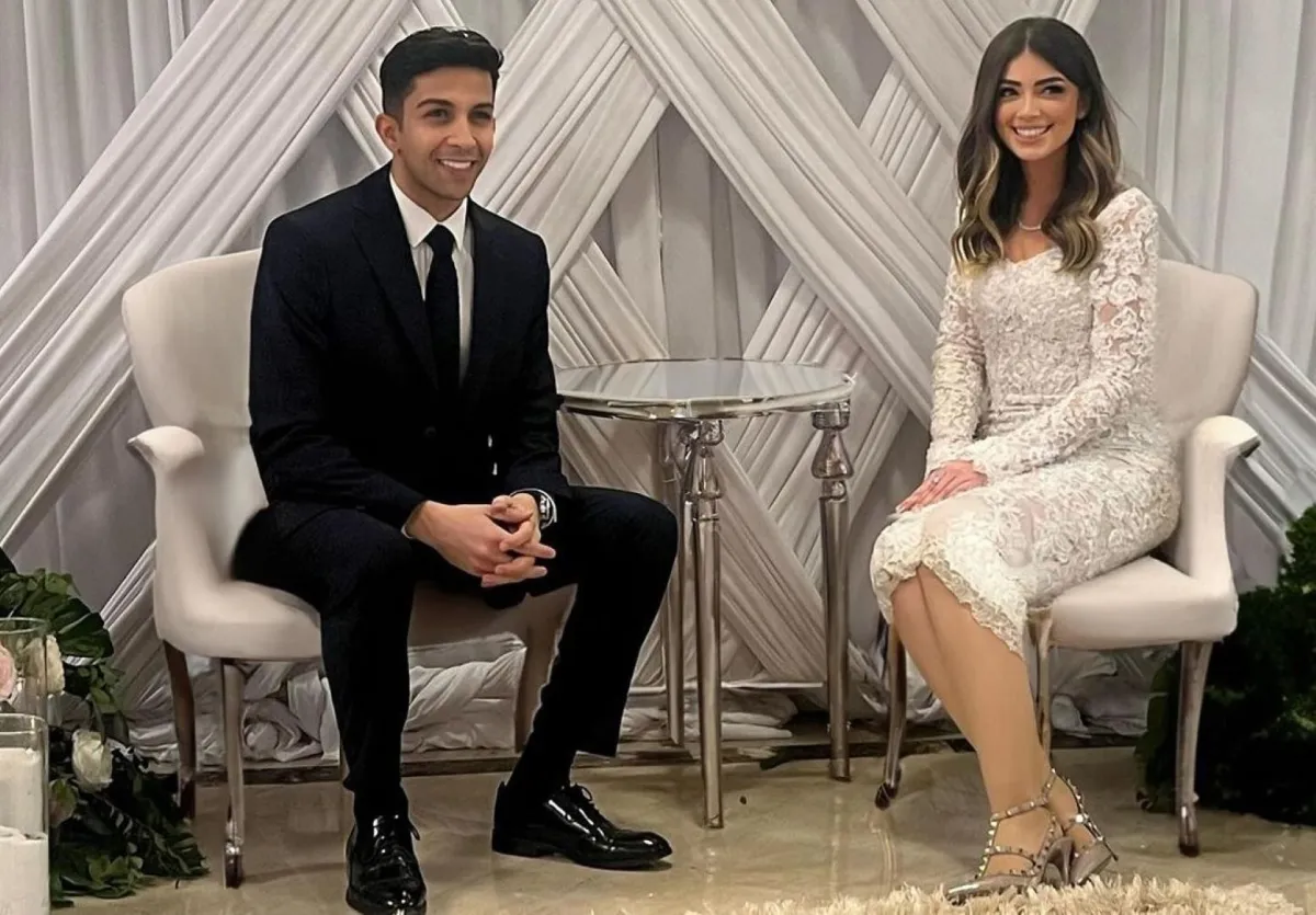 ليلى زاهر وهشام ماجد في خطوبتهما - الصورة من حسابها على إنستغرام