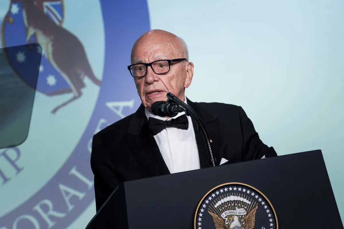 روبرت مردوخ Rupert Murdoch في الذكرى الـ75 لـBattle of the Coral Sea (مصدر الصورة: Brendan Smialowski / AFP)