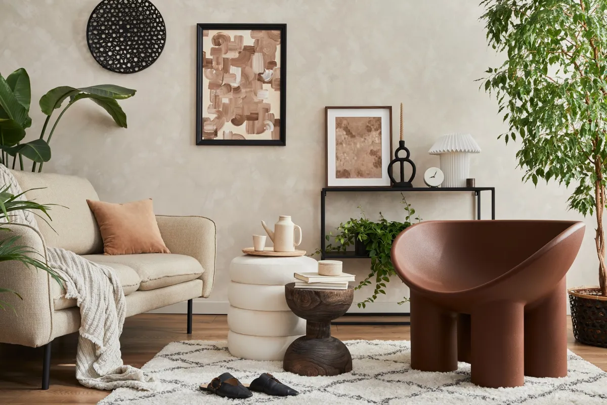 ديكورات مميزة في غرفة المعيشة