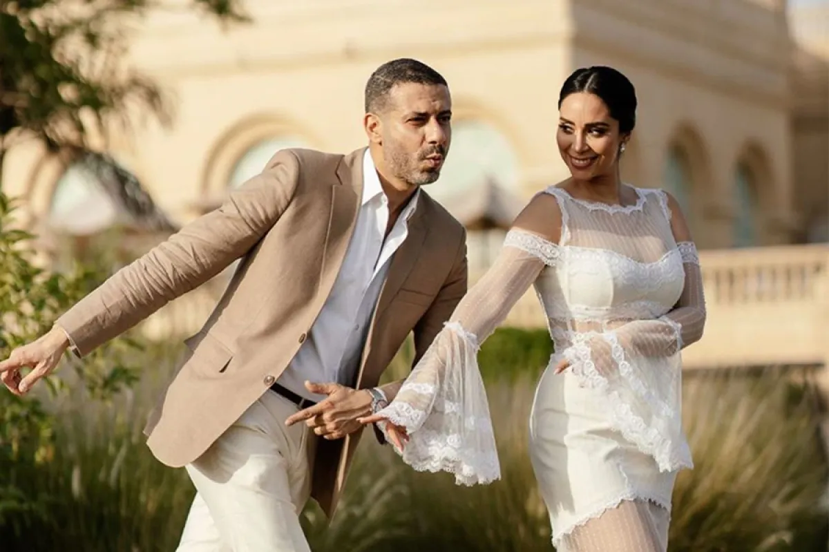 محمد فراج وبسنت شوقي - الصورة من حساب الفنانة بسنت شوقي على الفيسبوك