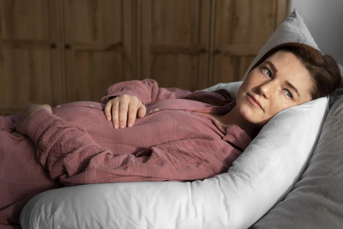 صورة لامرأة حامل مريضة