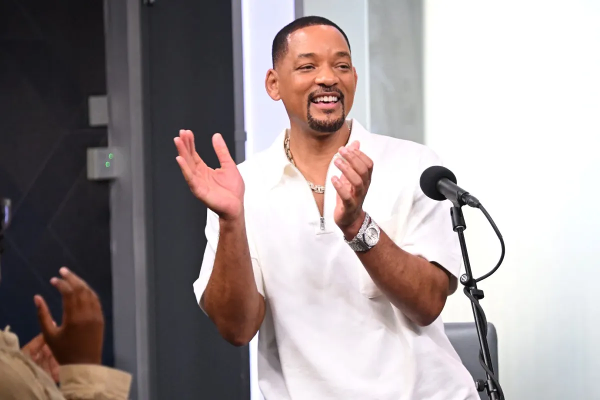ويل سميث في استوديوهات SiriusXM في مدينة نيويورك (Will Smith at SiriusXM Studios in New York City). مصدر الصورة: Noam Galai/Getty Images for SiriusXM/AFP
