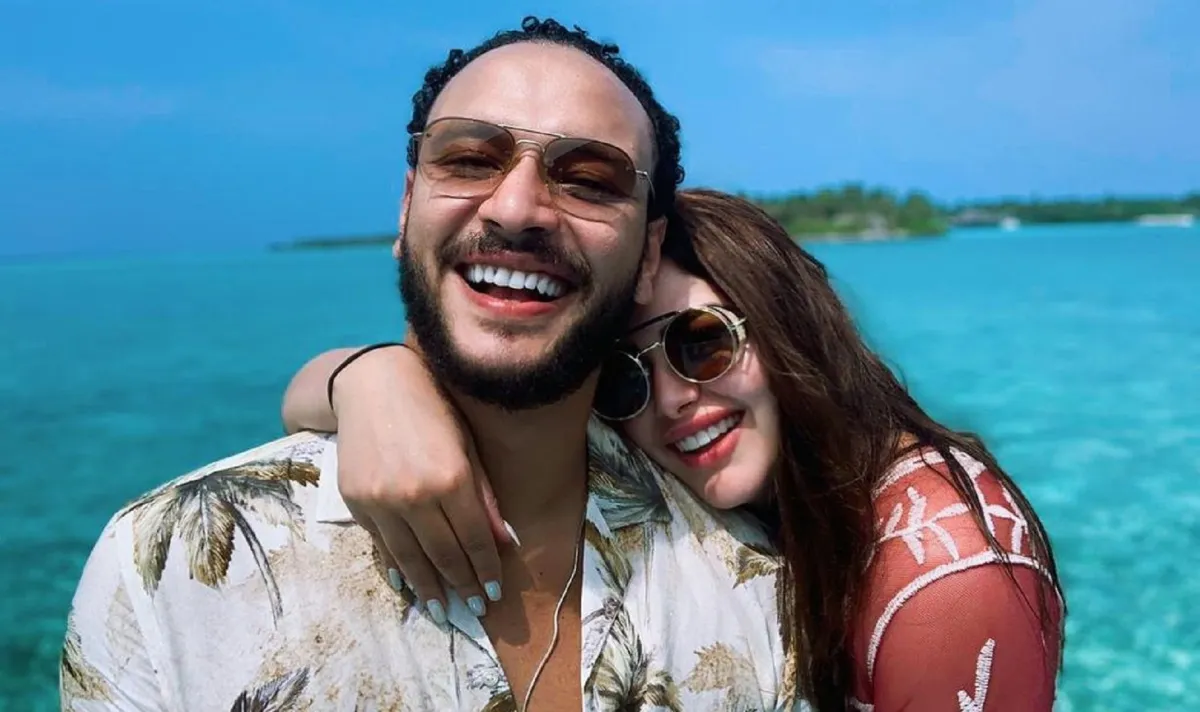 هنادي مهنا وأحمد خالد صالح الصورة من حساب هنادي على إنستغرام