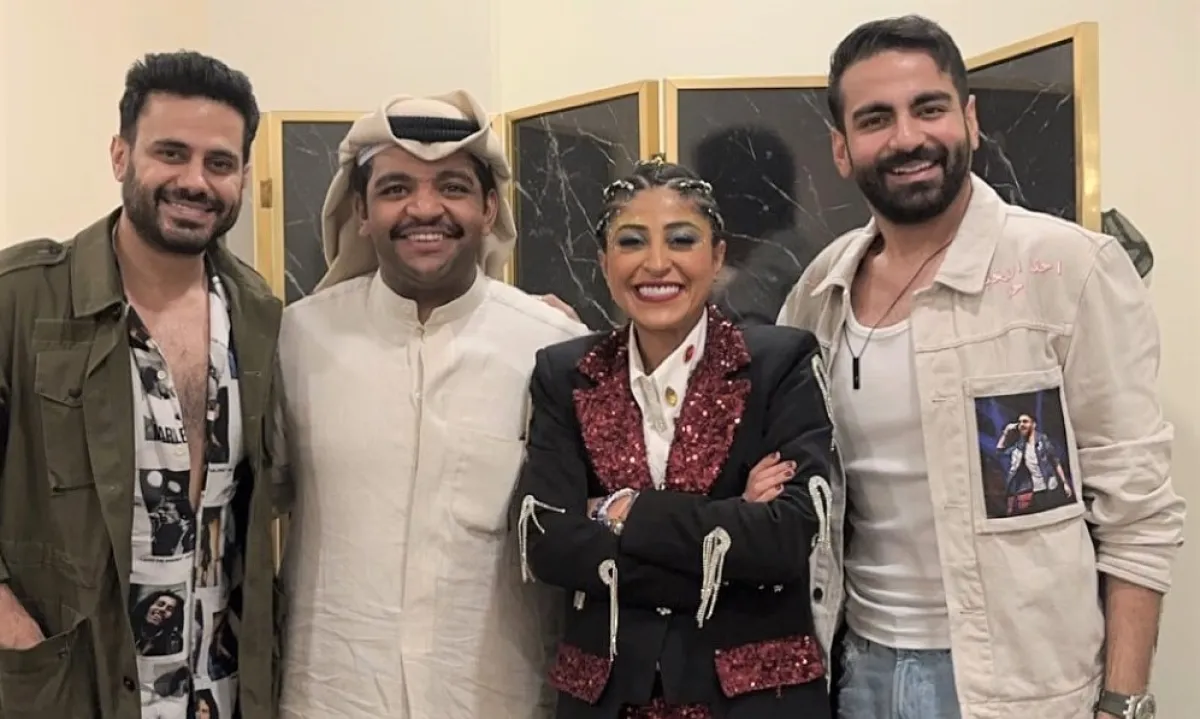 عبدالله عبد الرضا وشجون الهاجري وخالد المظفر وعبدالله بوشهري- الصورة من حساب عبدالله بوشهري على الانستغرام