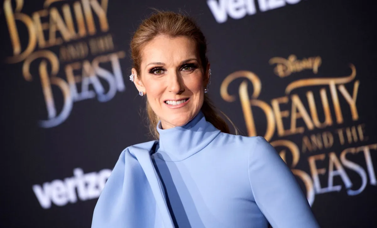 سيلين ديون في مسرح إل كابيتان في هوليوود، كاليفورني (Celine Dion at El Capitan Theatre in Hollywood, California). مصدر الصورة: VALERIE MACON / AFP