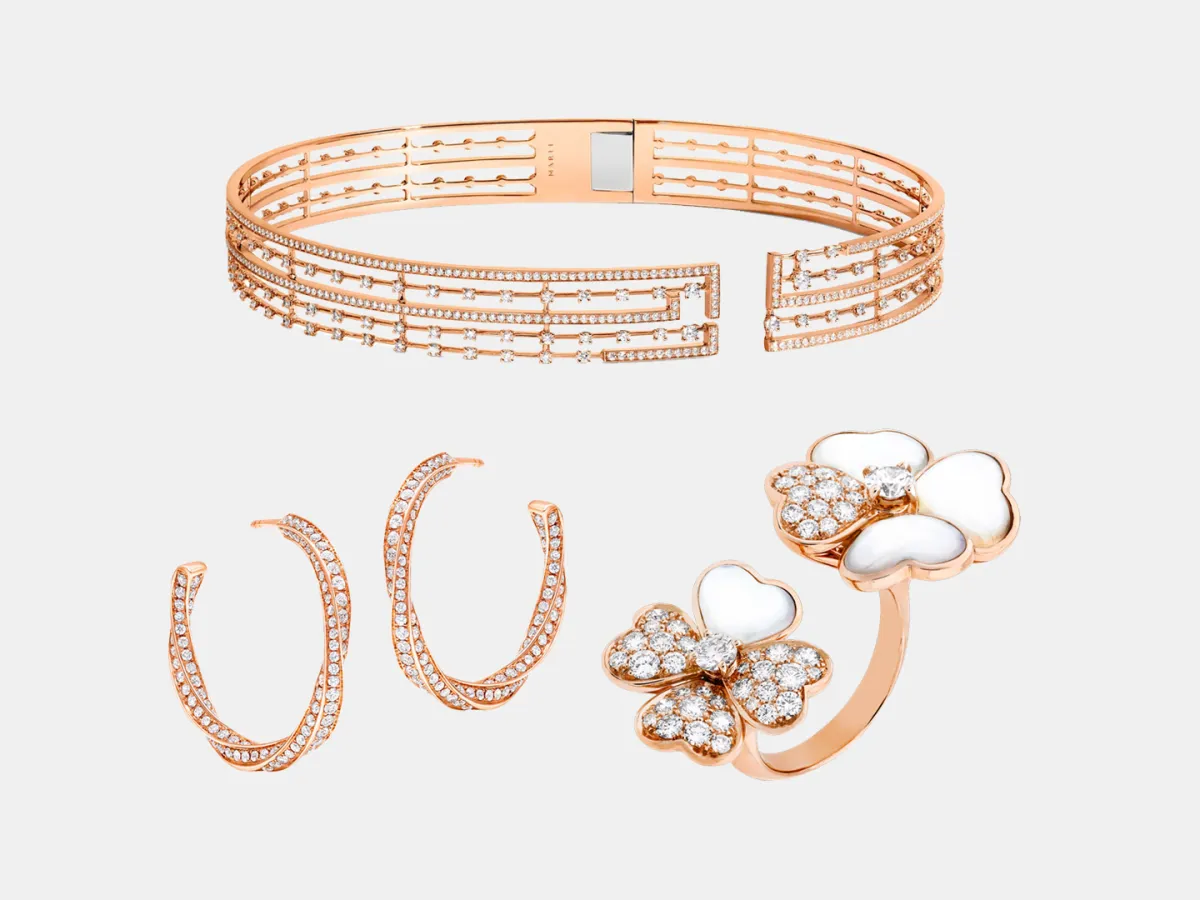 مجوهرات ذهب مفتوحة لإطلالات العيد