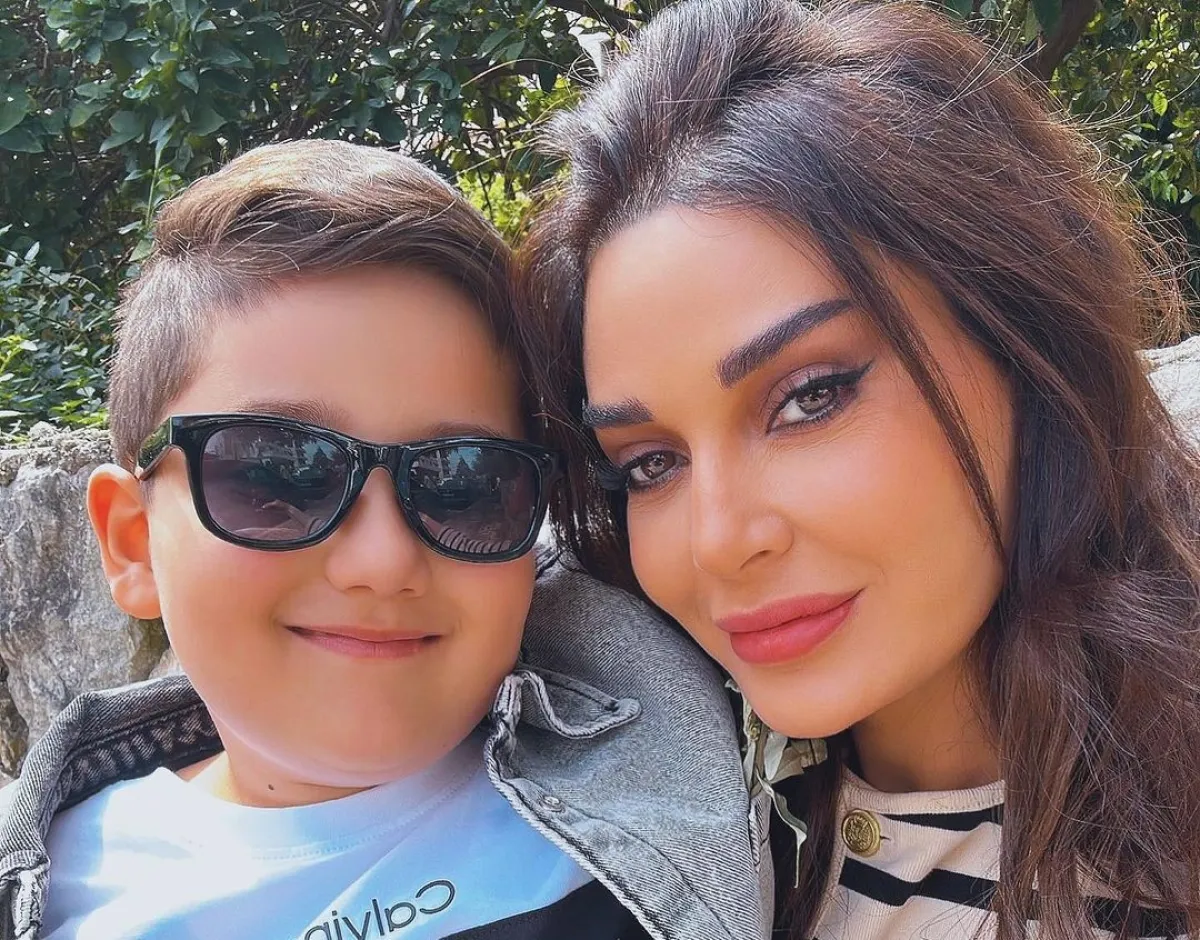 سيرين عبد النور وابنها كريستيانو- الصورة من حسابها على إنستفرام