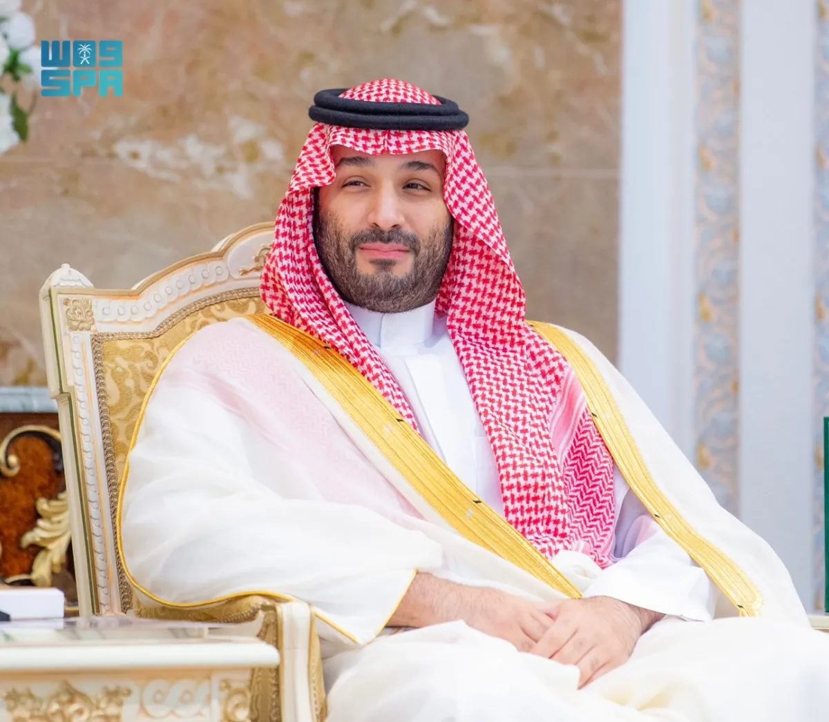 الأمير محمد بن سلمان ولي العهد رئيس مجلس الوزراء خلال استقباله المهنئين بعيد الأضحى- الصورة من واس 