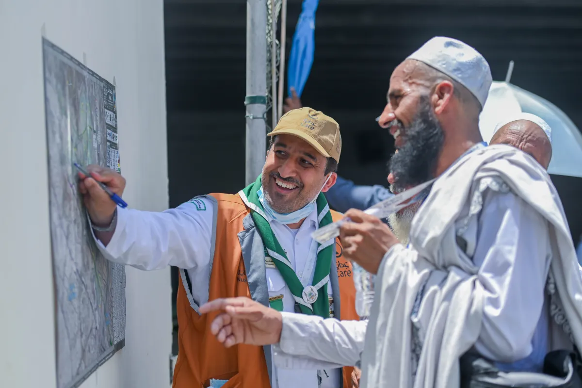 توجيه الحجاج التائهين