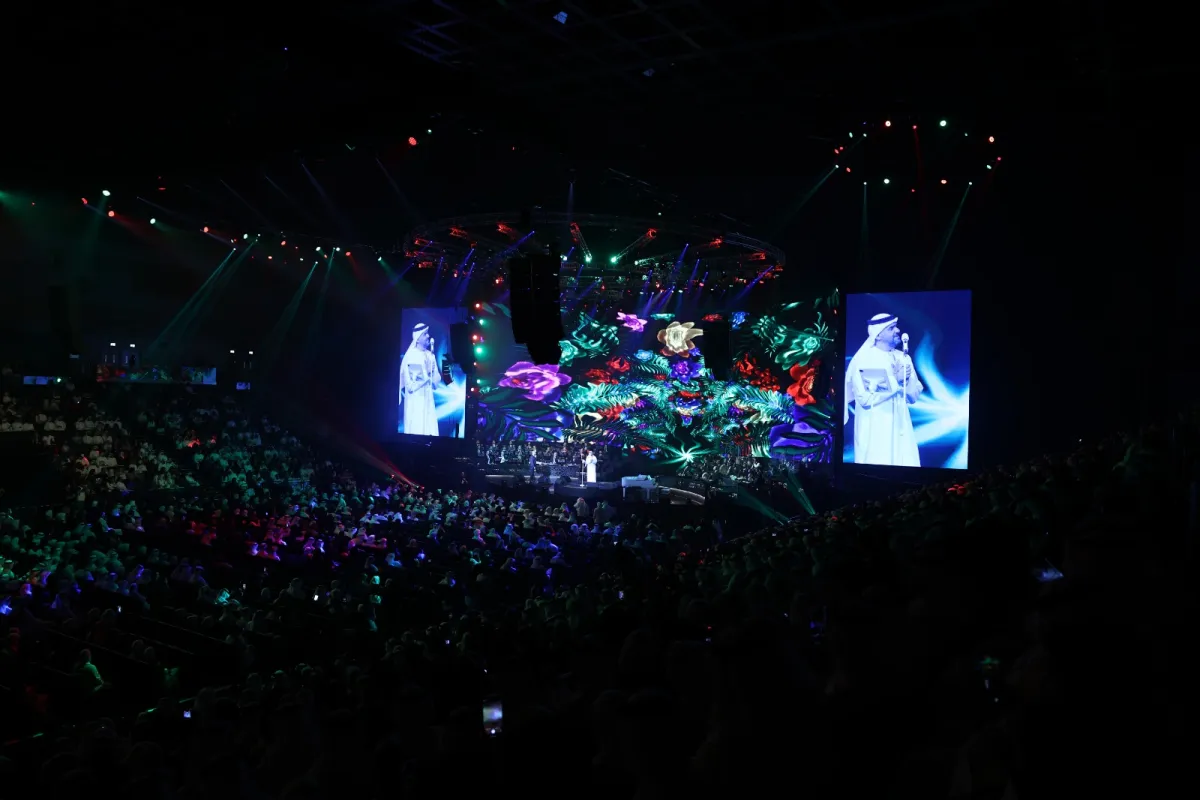 حسين الجسمي من حفل ليلة عمر 2024.. الصورة من المكتب الإعلامي للمهرجان