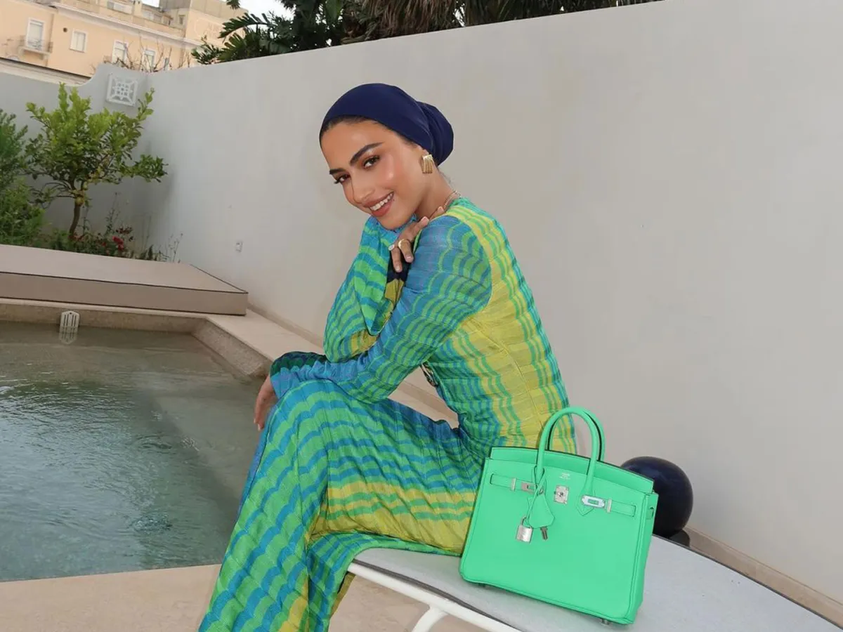 يارا النملة بفستان ملون - الصورة من حسابها على إنستغرام 