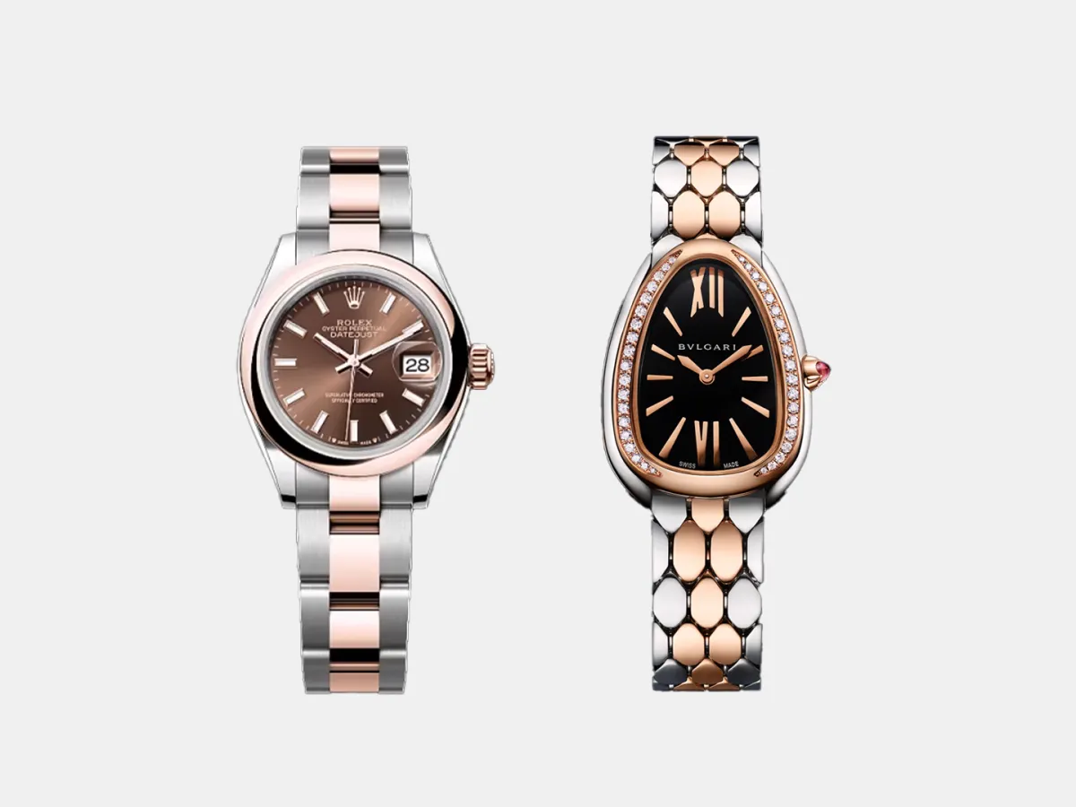 ساعات ذهب وفولاذ