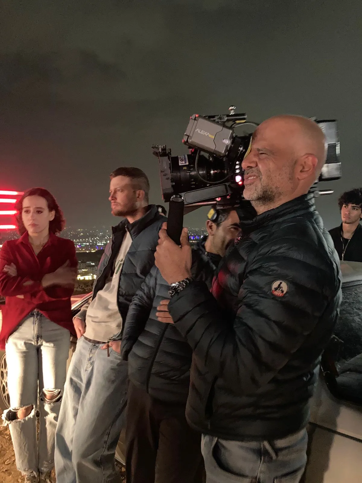 كواليس فيلم سموكي آيز- الصورة من المركز الإعلامي للفيلم