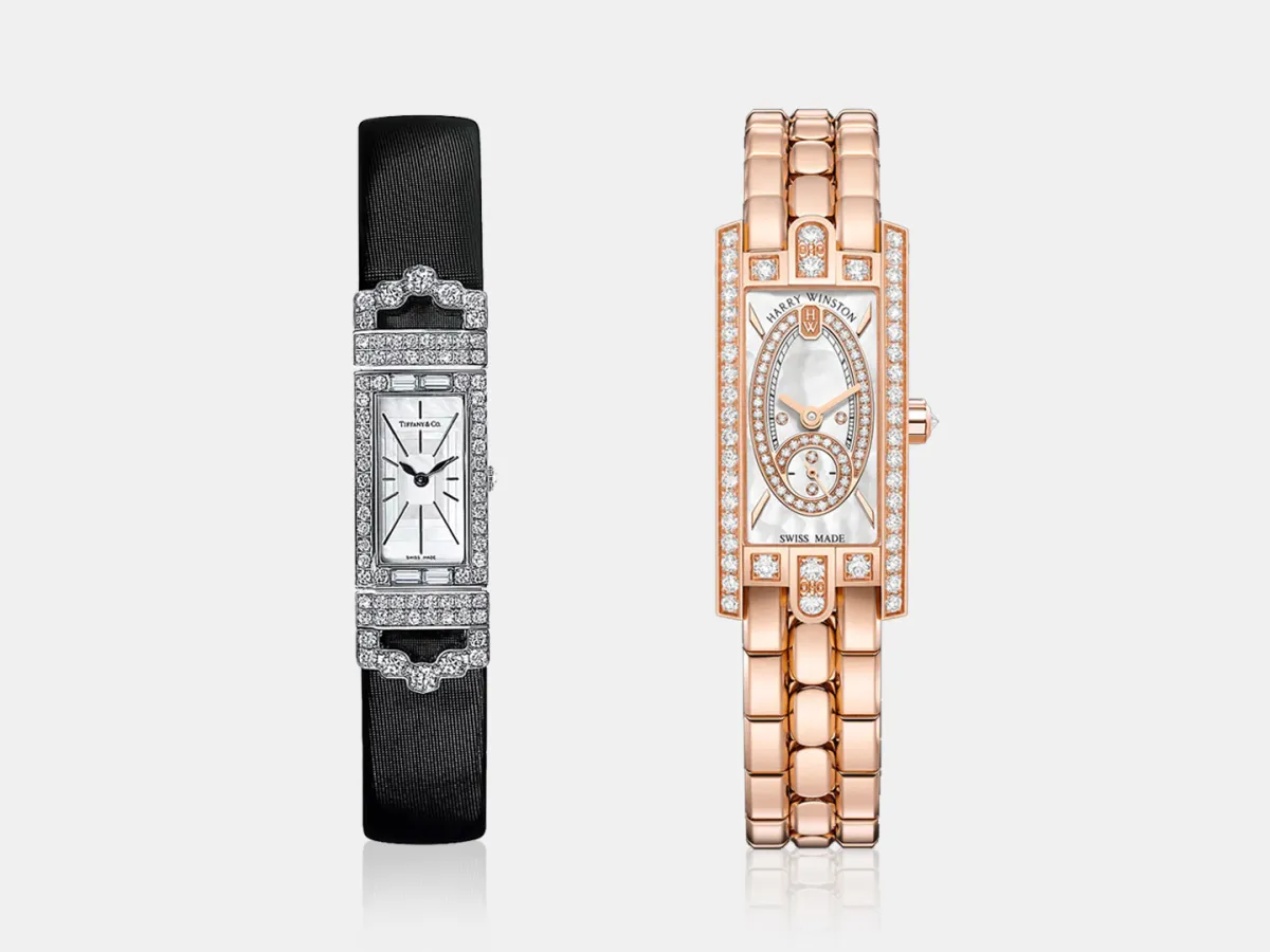 ساعات مستطيلة من أشهر الماركات