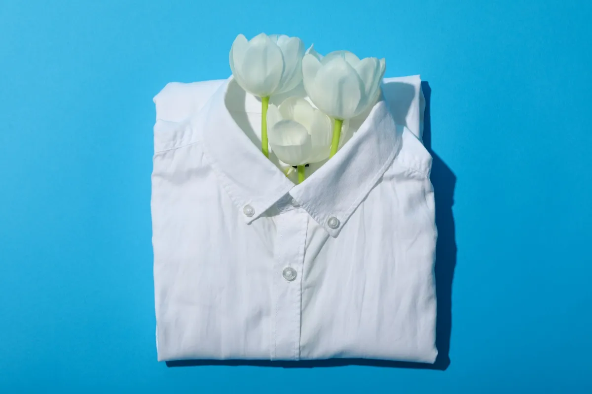 قميص ناصع البياض