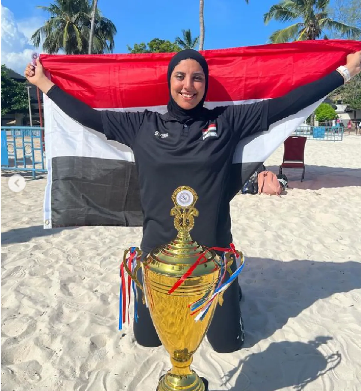 من هي دعاء الغباشي المشاركة في أولمبياد باريس 2024؟ - الصورة من حساب اللاعبة على إنستغرام