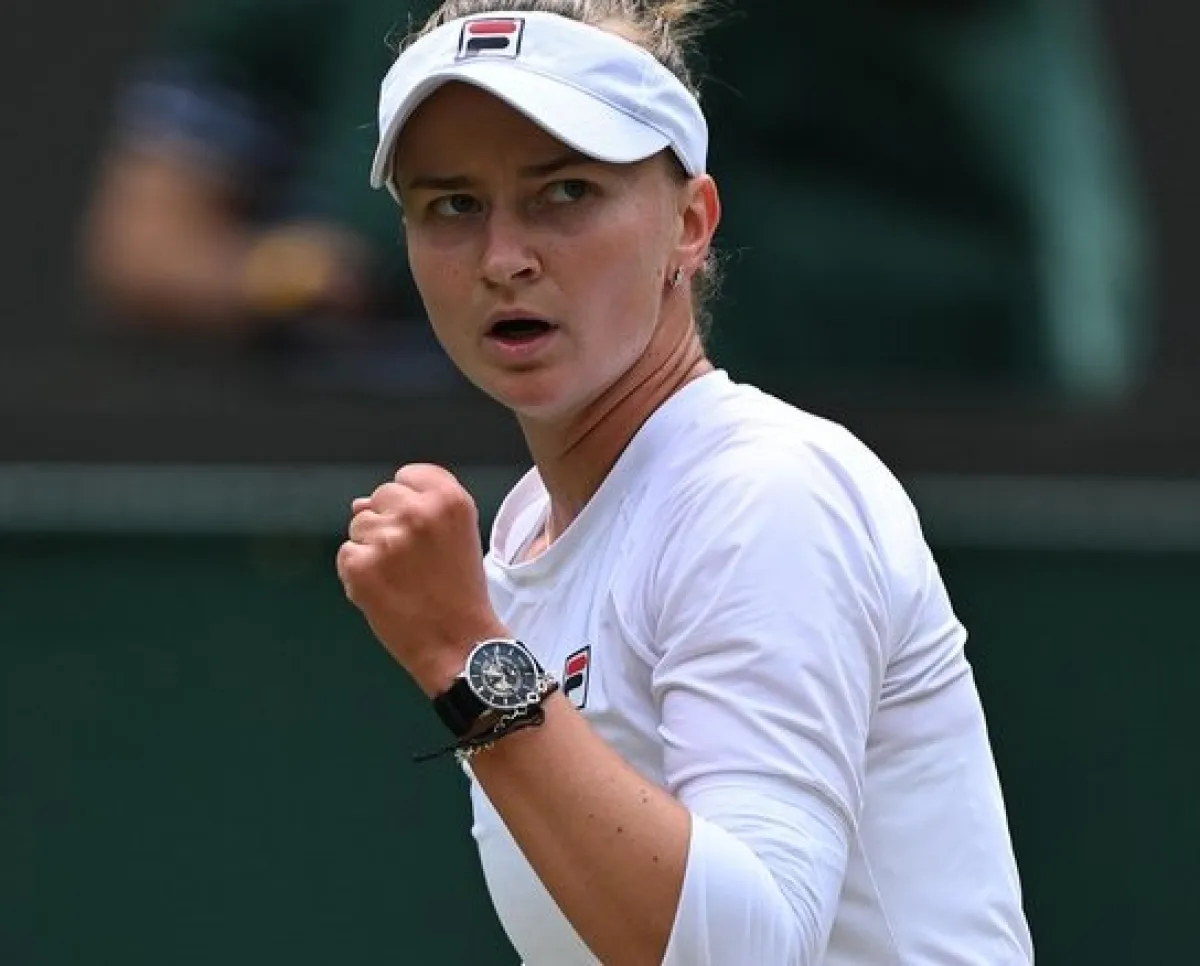  كريتشيكوفا في نصف نهائي ويمبلدون للمرة الأولى في مسيرتها - الصورة من حساب ويمبلدون على إكس