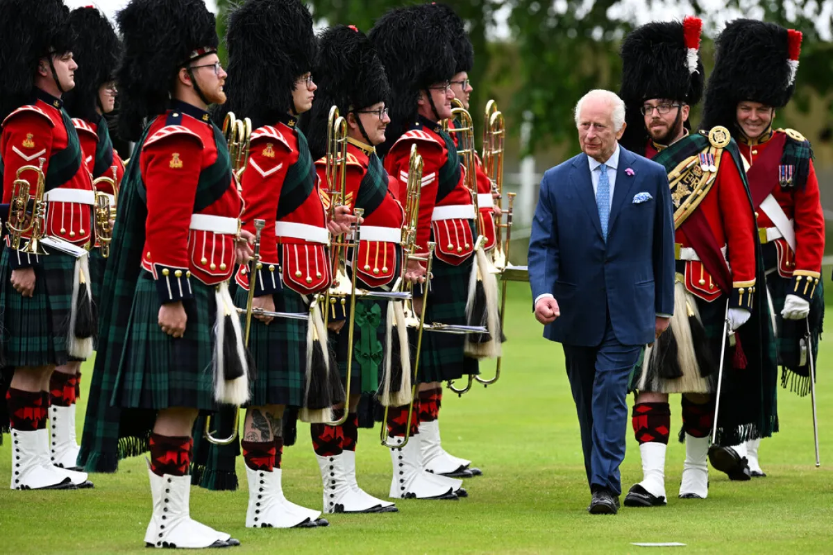 الملك تشارلز  King Charles في اسكتلندا (مصدر الصورة: ANDY BUCHANAN / AFP)