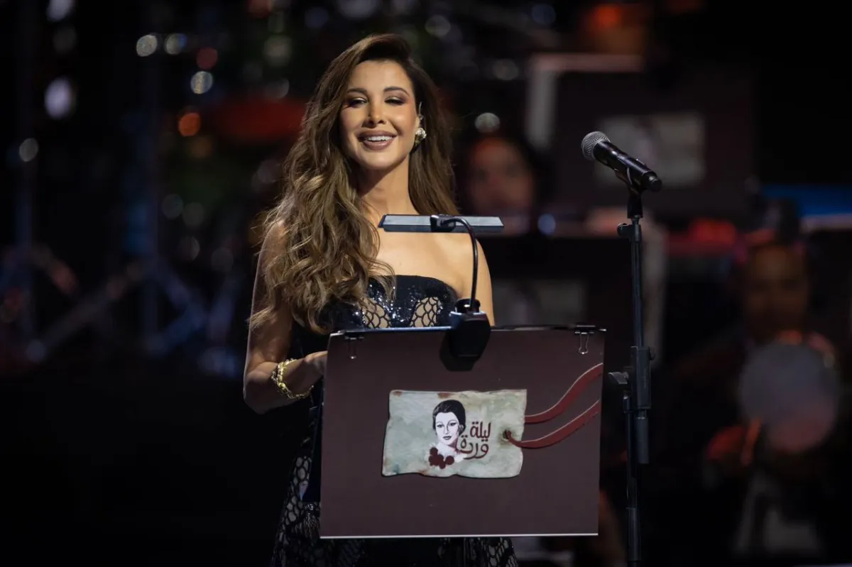 نانسي عجرم من حفل ليلة وردة - الصورة من الشركة المنظمة للحفل