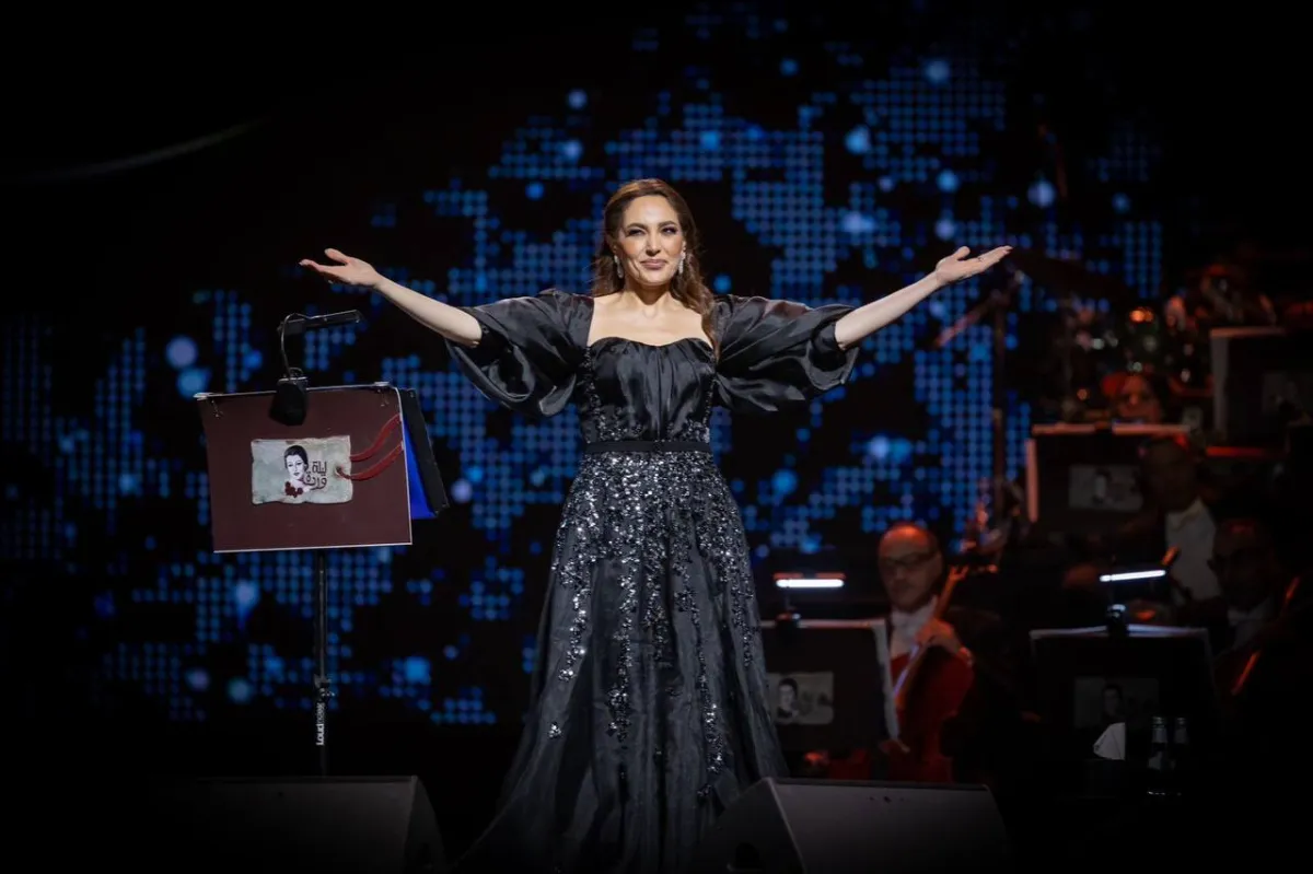 عبير نعمة من حفل ليلة وردة - الصورة من الشركة المنظمة للحفل